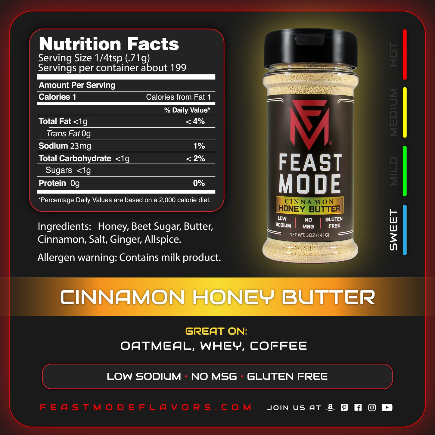 Cinnamon Honey Butter Bulk | FM Seasoning Blend
