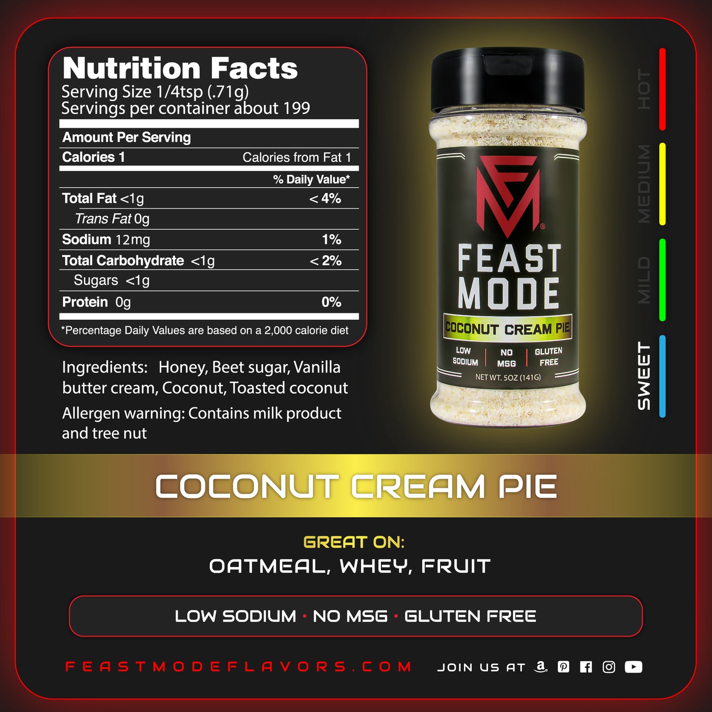 Coconut Cream Pie Bulk | FM Seasoning Blend