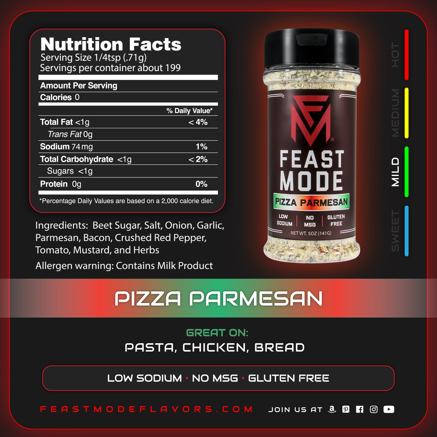 Pizza Parmesan Bulk | FM Seasoning Blend