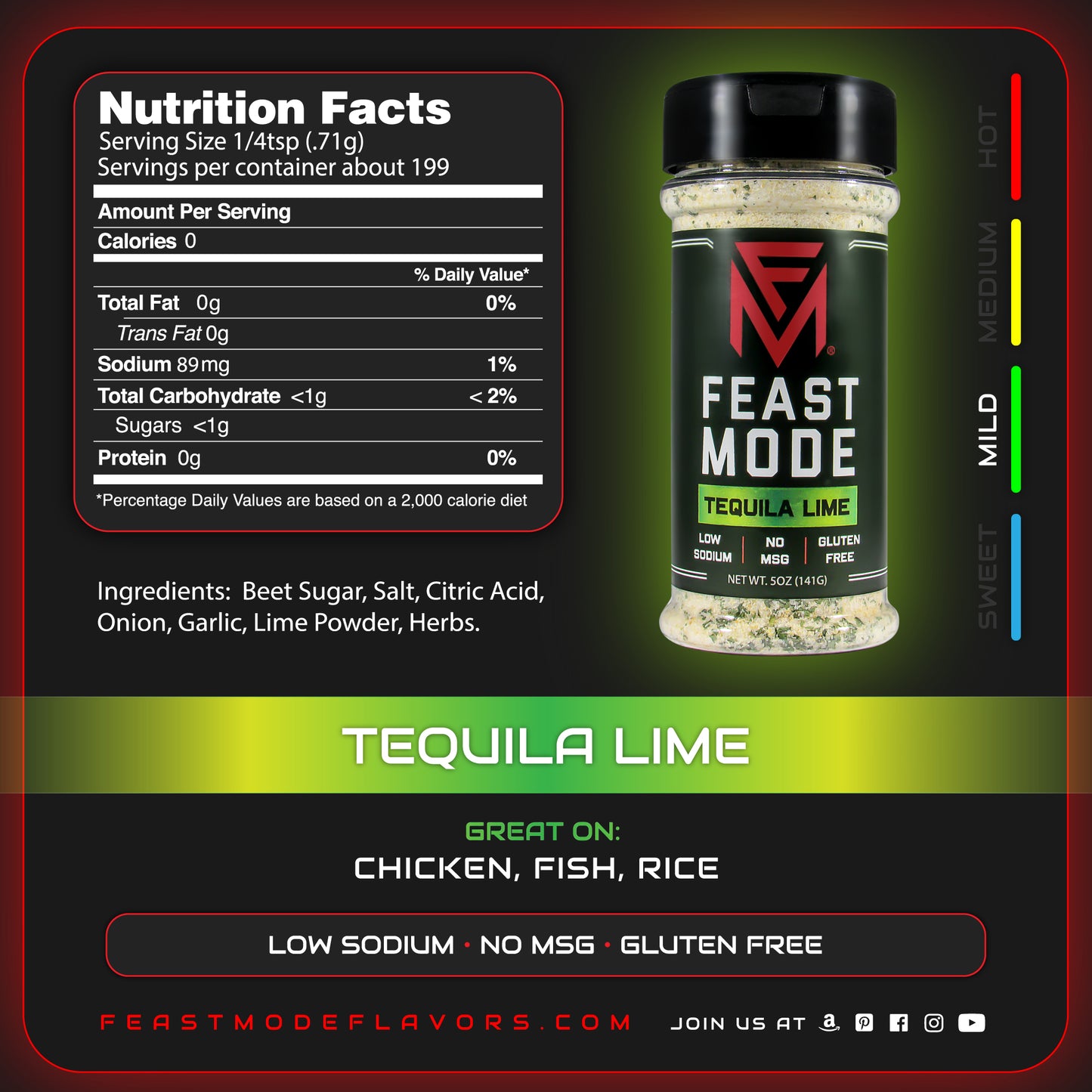 Tequila Lime Bulk | FM Seasoning Blend
